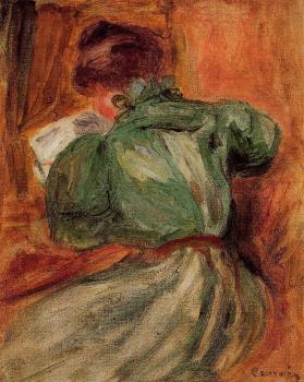 Pierre Auguste Renoir : Reader in Green
